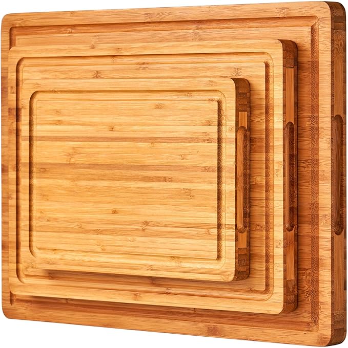 Wood Cutting Board Set of 3